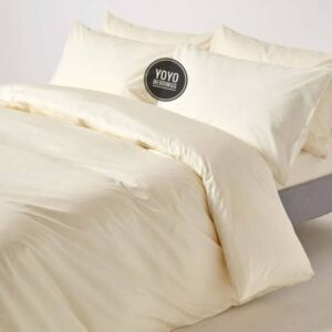 PLAIN CREAM DETACHABLE DUVET SET