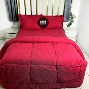 PLAIN PINK AMERICAN POLISH COTTON DUVET SET