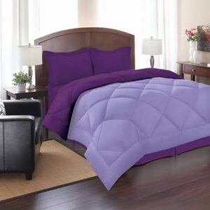 PLAIN PURPLE DUVET SET COMBINED WITH LILAC