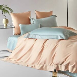 PLAIN EGYPTIANS COTTON SILK DUVET COVER SET