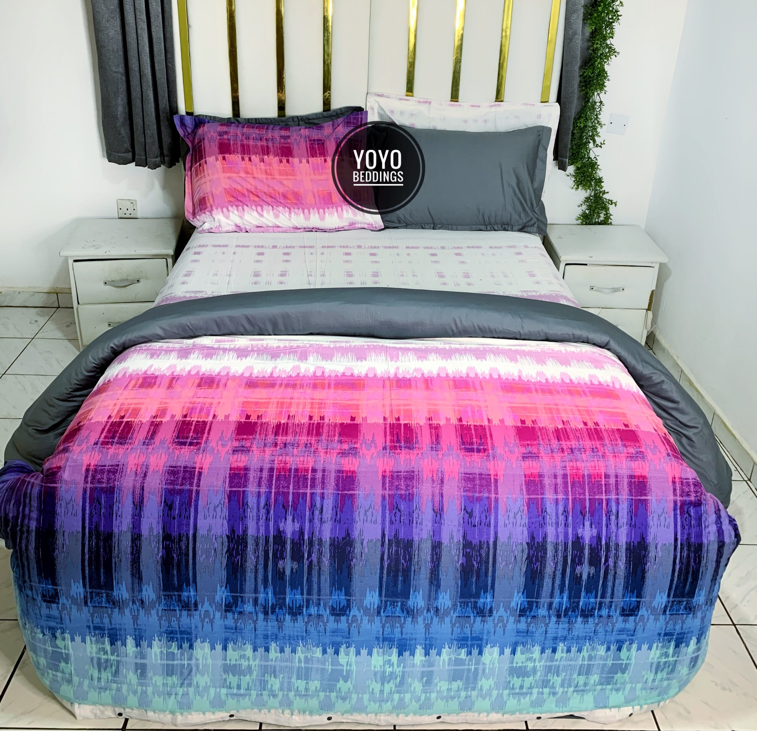 EGYPTIAN PATTERN DUVET COVER SET