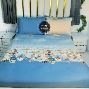 6/7 EGYPTIAN COTTON PATTERN BEDSHEET WITH FOUR PILLOW CASES