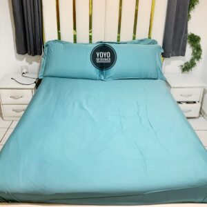 7/7 EGYPTIAN COTTON SILK BEDSHEET WITH FOUR PILLOW CASES