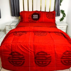 PATTERN DUVET SET WITH PILLOW CASES