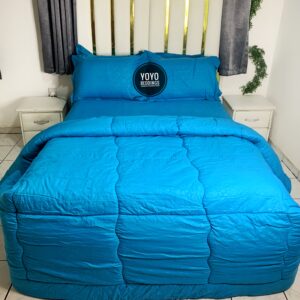 6/7 PLAIN DUVET SET WITH FOUR PILLOW CASES