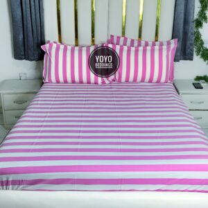 7/7 stripe pink and white Bedsheet