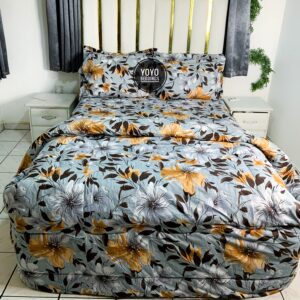 7/7 PATTERN DUVET SET WITH FOUR PILLOW CASES