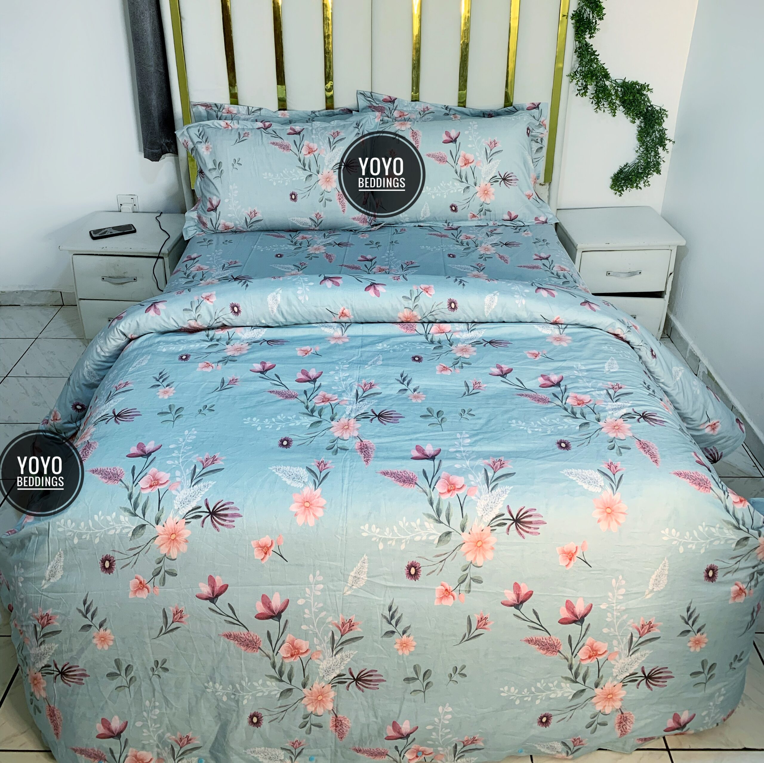 EGYPTIAN COTTON PATTERN DUVET SET