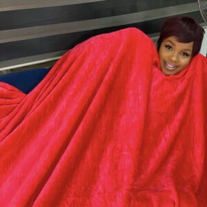Red throw blanket