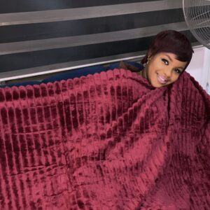 Coffe brown throw blanket