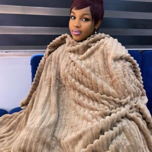 Coffee brown Throw blanket