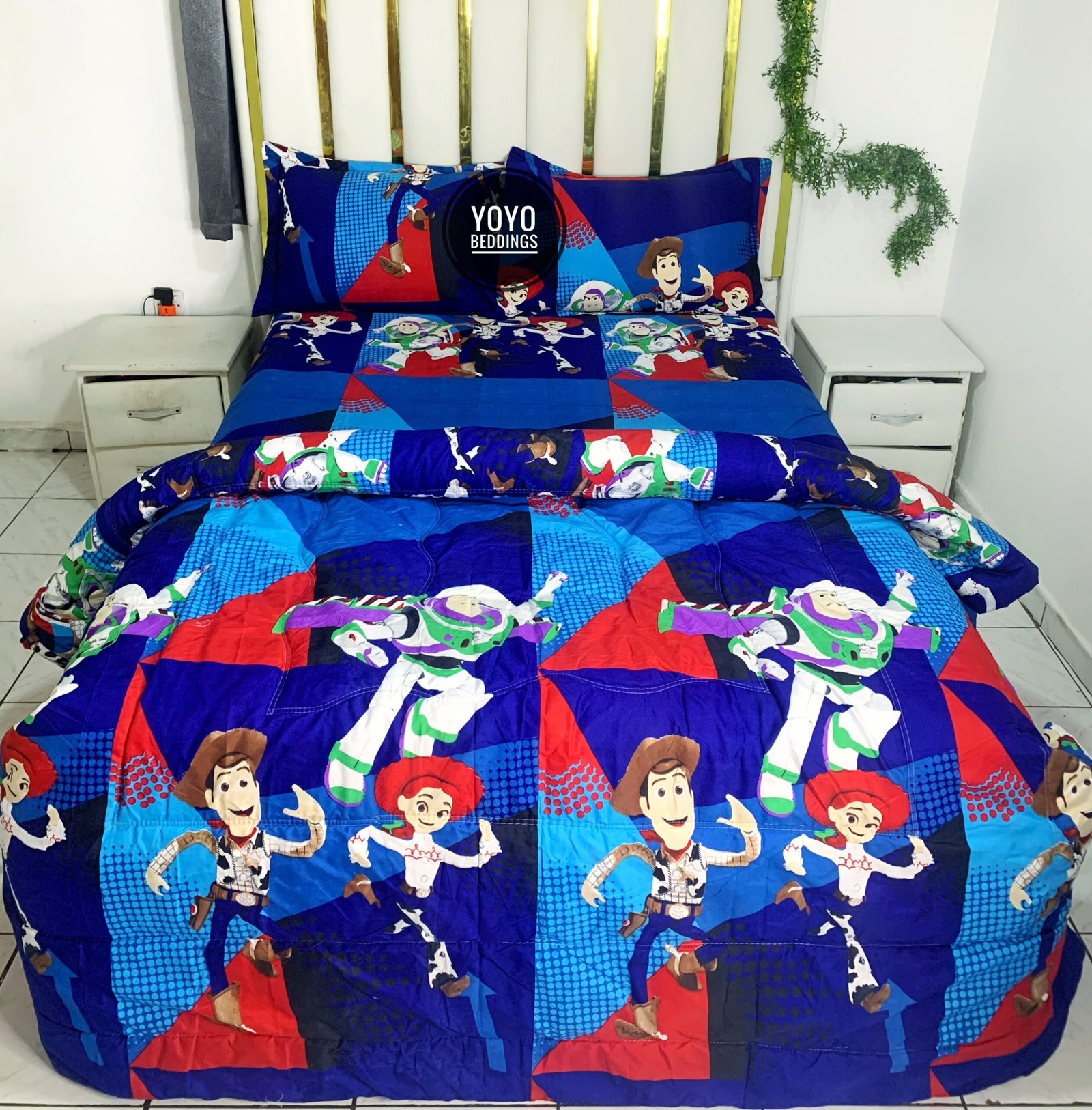 TURKISH PATTERN CARTOON CHARACTER DUVET COVER SET.