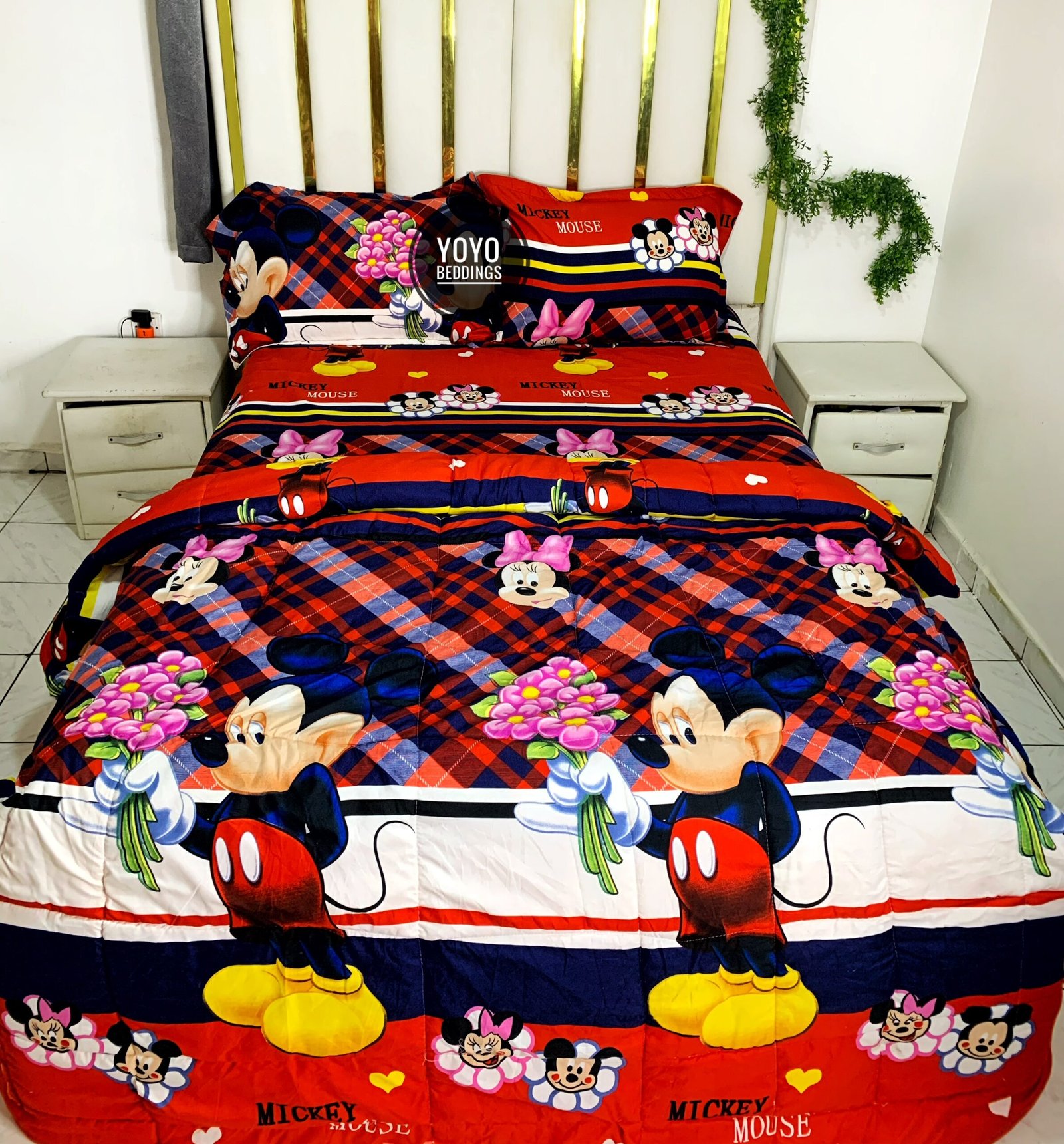 TURKISH CARTOON CHARACTER DUVET COVER SET.