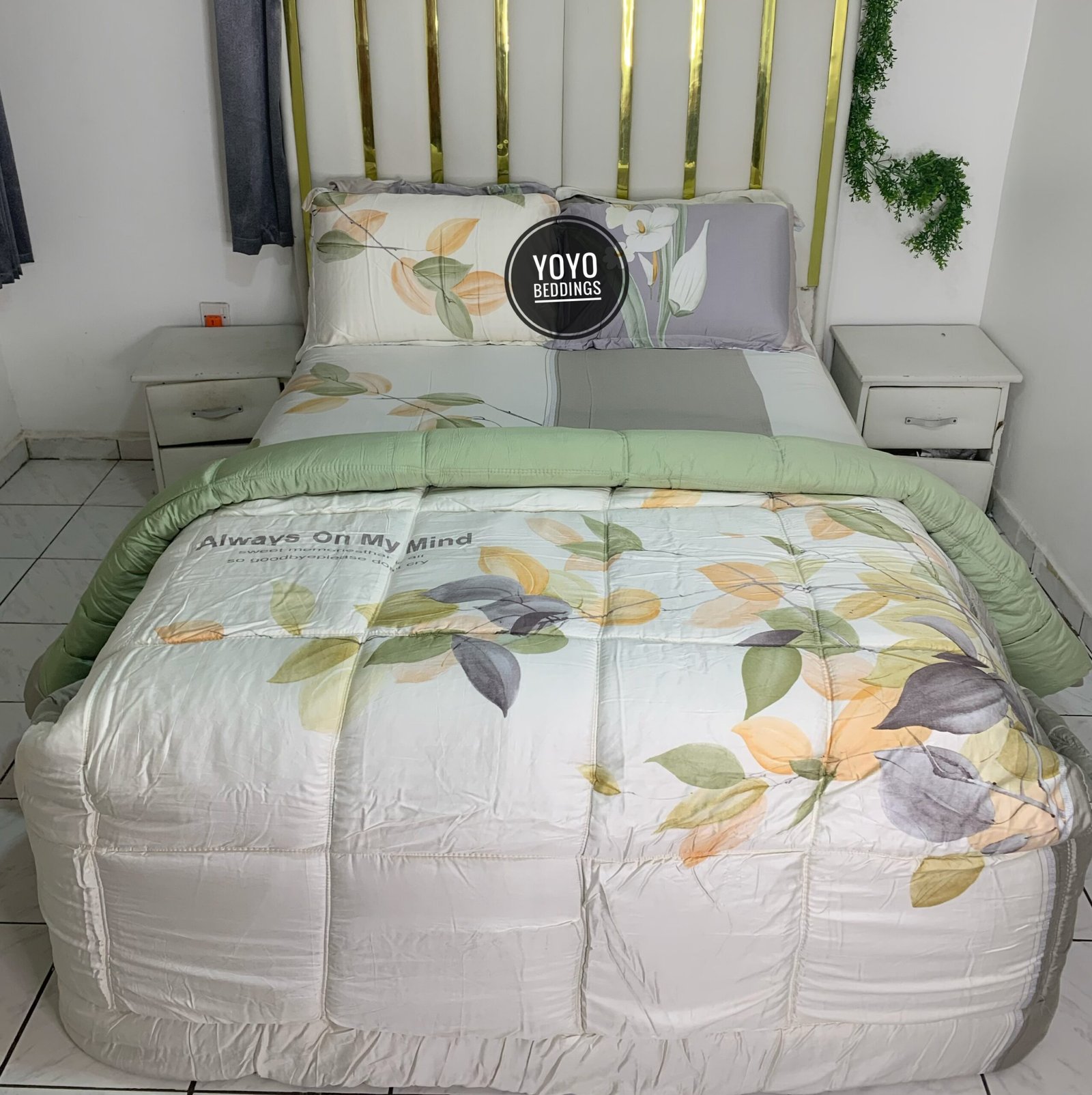 Egyptian silk pattern duvet set