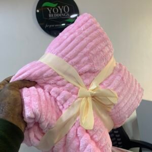 BABY PINK THROW BLANKET