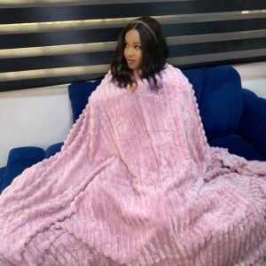 LUXURY LILAC THROW BLANKET